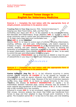 Present Tense Usage in English for Veterinary Medicine