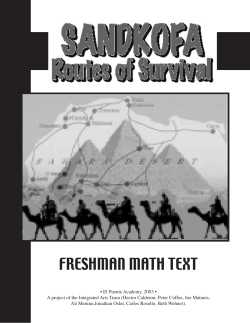 Sandkofa - Radical Math