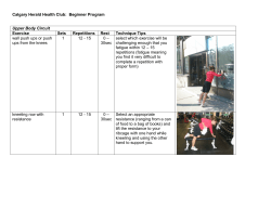 Calgary Herald Health Club: Beginner Program Upper Body Circuit