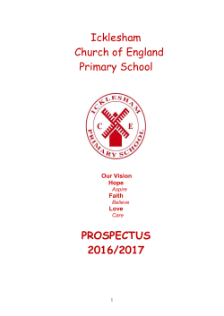 Prospectus 2016-2017 - Icklesham Church of England Primary School