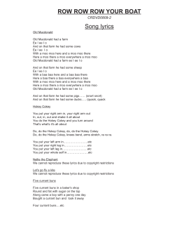 ROW ROW ROW YOUR BOAT Song lyrics