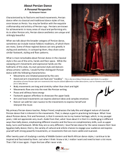 About Persian Dance - mosaique-center.org