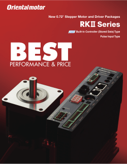 0.72&deg; Stepper Motor and Driver Packages RKII Series