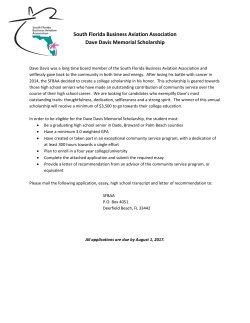 South Florida Business Aviation Association Dave Davis Memorial