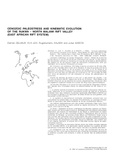 cenozoic paleostress and kinematic evolution of the rukwa