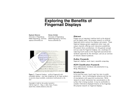 Fingernail Displays: Input and Output at Your Fingertips