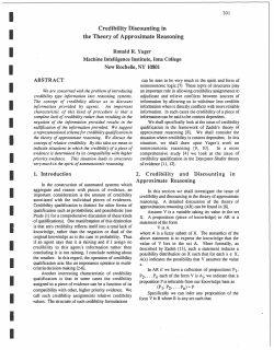 Credibility Discounting in the Theory of Approximate Reasoning