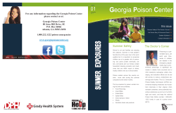 ISSUE 01 Georgia Poison Center