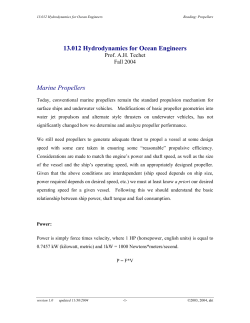 13.012 Hydrodynamics for Ocean Engineers