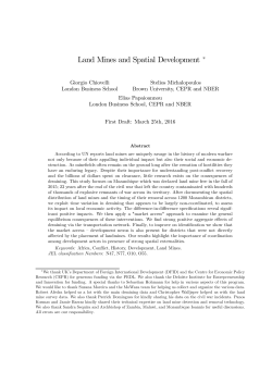 Land Mines and Spatial Development