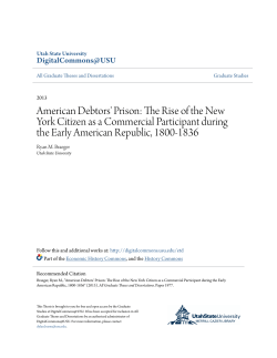 American Debtors` Prison: The Rise of the New York Citizen as a