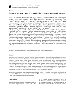 Improved nitrogen removal by application of new nitrogen