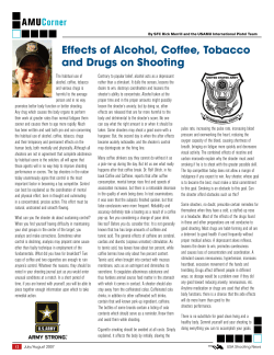 Effects of Alcohol, Coffee, Tobacco and Drugs on