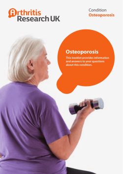 Osteoporosis - Health in Wales