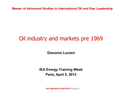 The Oil Industry - International Energy Agency