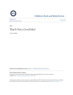 That Is Not a Good Idea!