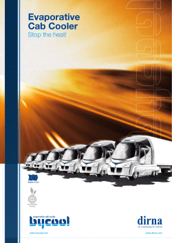 Evaporative Cab Cooler