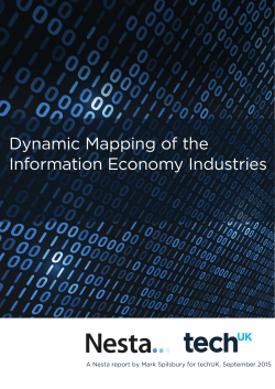Dynamic Mapping of the Information Economy Industries