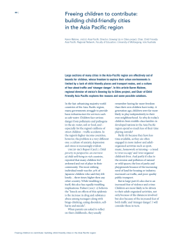 Freeing children to contribute: building child