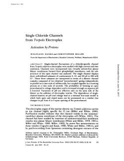 Activation by Protons - The Journal of General Physiology