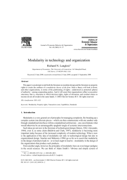 Modularity in technology and organization