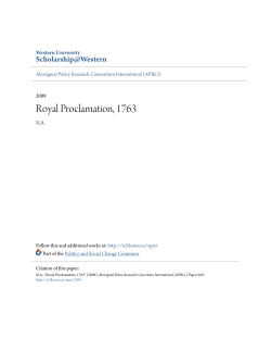 Royal Proclamation, 1763