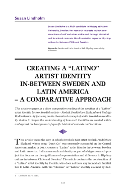 creating a “latino” artist identity in