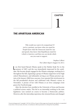 the apartisan american - UCI School of Social Sciences