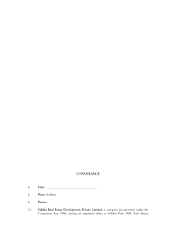 Conveyance Deed