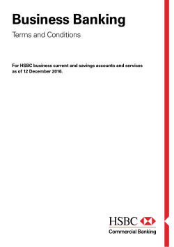 HSBC Business Banking terms and conditions