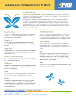 Common Sense Communication At Work