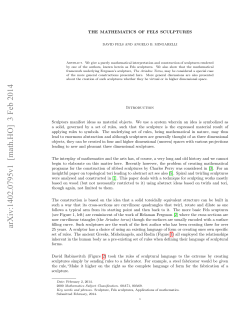 The Mathematics of Fels Sculptures