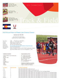 2nd Annual Plains to Peaks Last Chance Classic