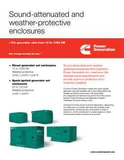 Sound-attenuated and weather-protective enclosures