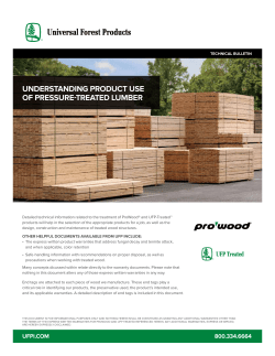 understanding product use of pressure-treated lumber