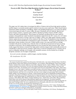 Poverty in HD: What Does High Resolution Satellite Imagery Reveal