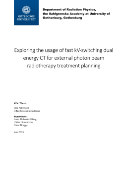 Exploring the usage of fast kV-switching dual energy CT for external