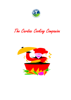 The Cardiac Cooking Companion