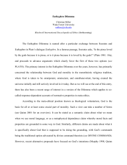 Blackwell International Encyclopedia of Ethics