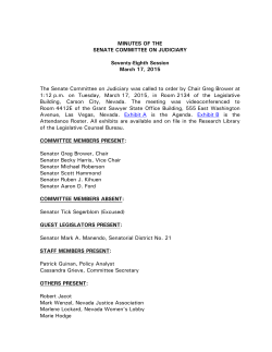 Senate Committee on Judiciary-March 17, 2015