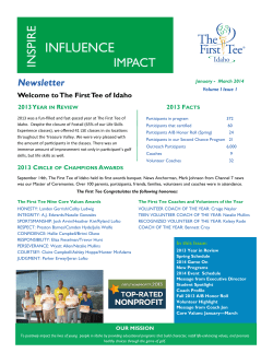 influence - The First Tee of Idaho