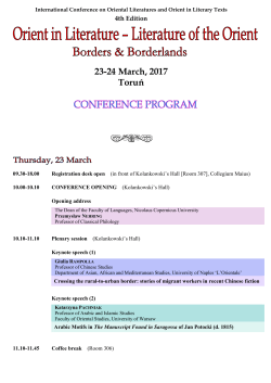 23-24 March, 2017 Toruń