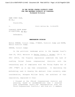 Order striking down district