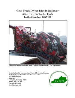 Coal Truck Driver Dies in Rollover After Tire on Trailer Fails