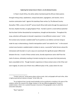 Paton Postcolonial Clarion