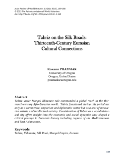 Tabriz on the Silk Roads: Thirteenth