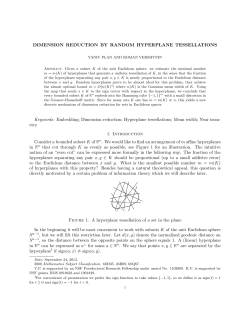 Dimension reduction by random hyperplane tessellations
