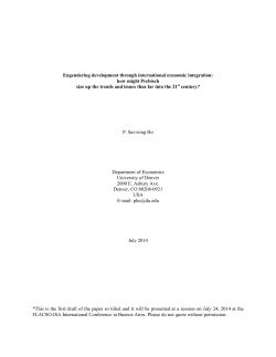 Engendering development through international economic