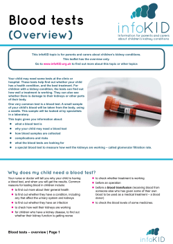 Blood tests