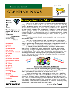 glenham news - Schoolwires.net